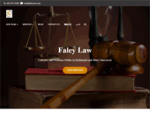 Tablet Screenshot of faleylaw.com